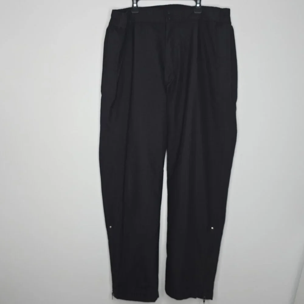 Eddie Bauer Pants Mens Large Black Ski Snow Gore-Tex Nylon Winter Zipper Pockets
